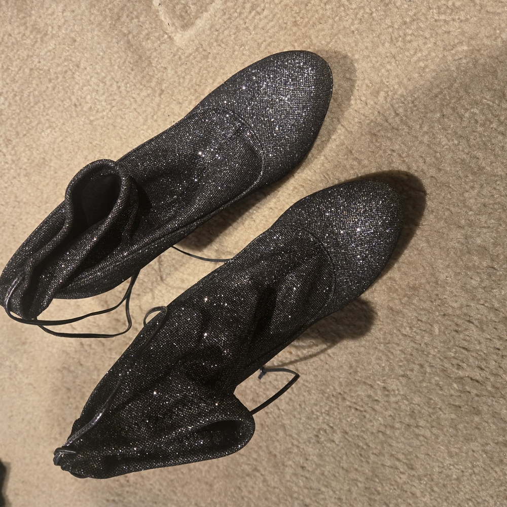 Thalia Sodi Silver & Black Ankle Boots